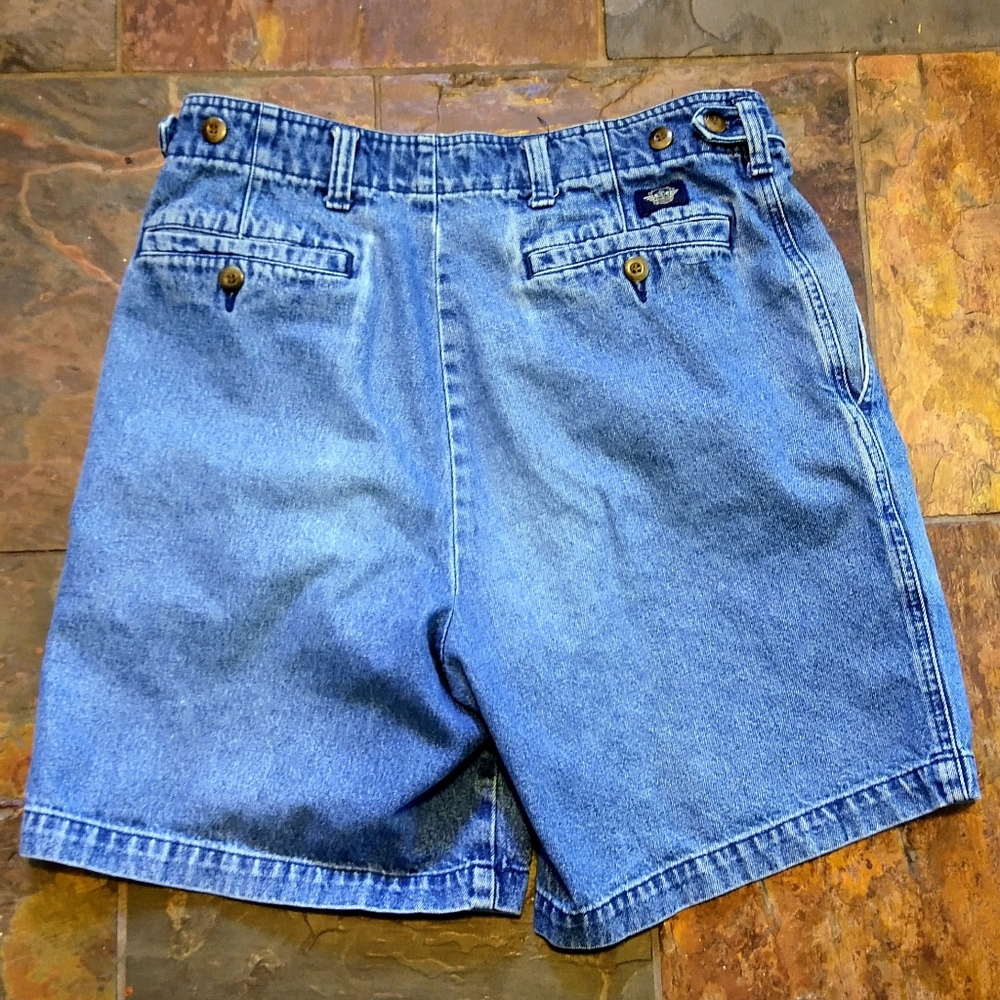 1990's Vintage Dockers Denim Shorts High Rise 90's Gem